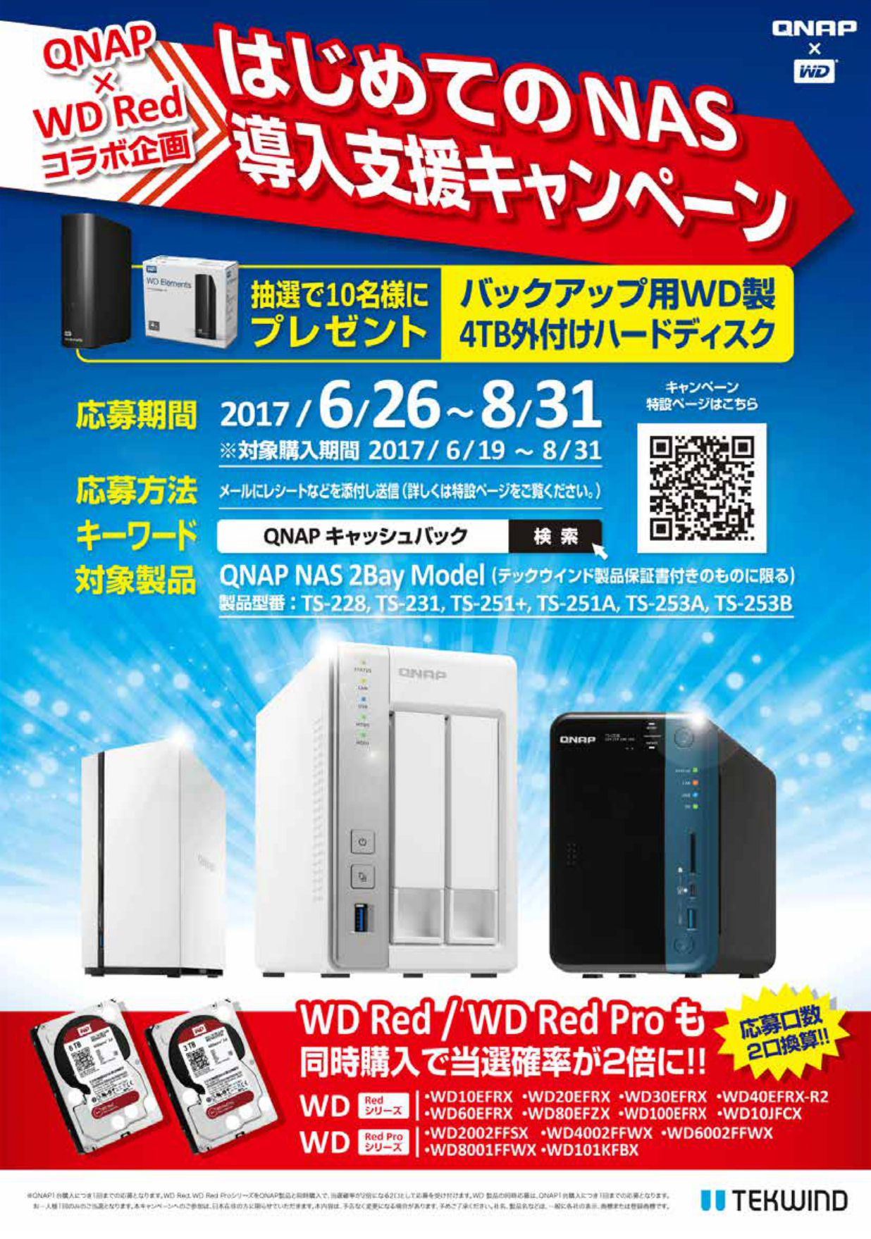 QNAP×WDRedコラボ企画A1ポスター